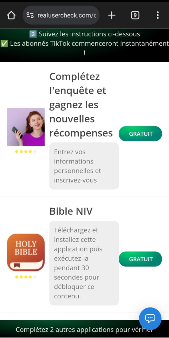 followsuper - site pour gagner des abo tiktok 5